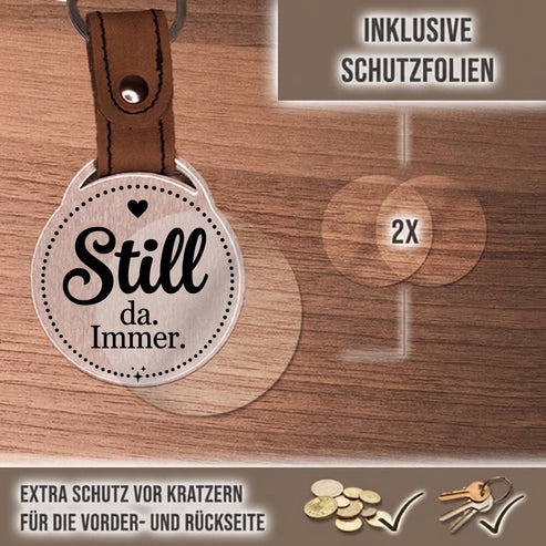Personalisierter Foto-Schlüsselanhänger "Still da. Immer." Craftbrothers