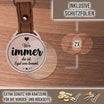 Personalisierter Foto-Schlüsselanhänger "Wer immer da ist. Egal was kommt." Craftbrothers