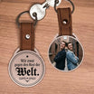 Personalisierter Foto-Schlüsselanhänger "Wir zwei gegen den Rest der Welt." Craftbrothers