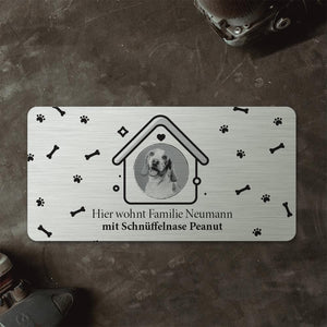 Türschild "Familie mit Hund" mit Foto Eurer Schnüffelnase Türschilder MTM 