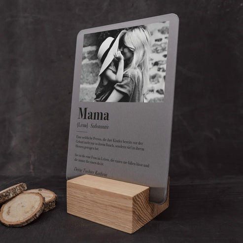 Little Message - Muttertag "Substantiv Mama mit Foto" Craftbrothers 