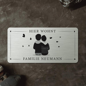Türschild "We are family" - Zwei Männer (personalisierbar) Türschilder MTM 