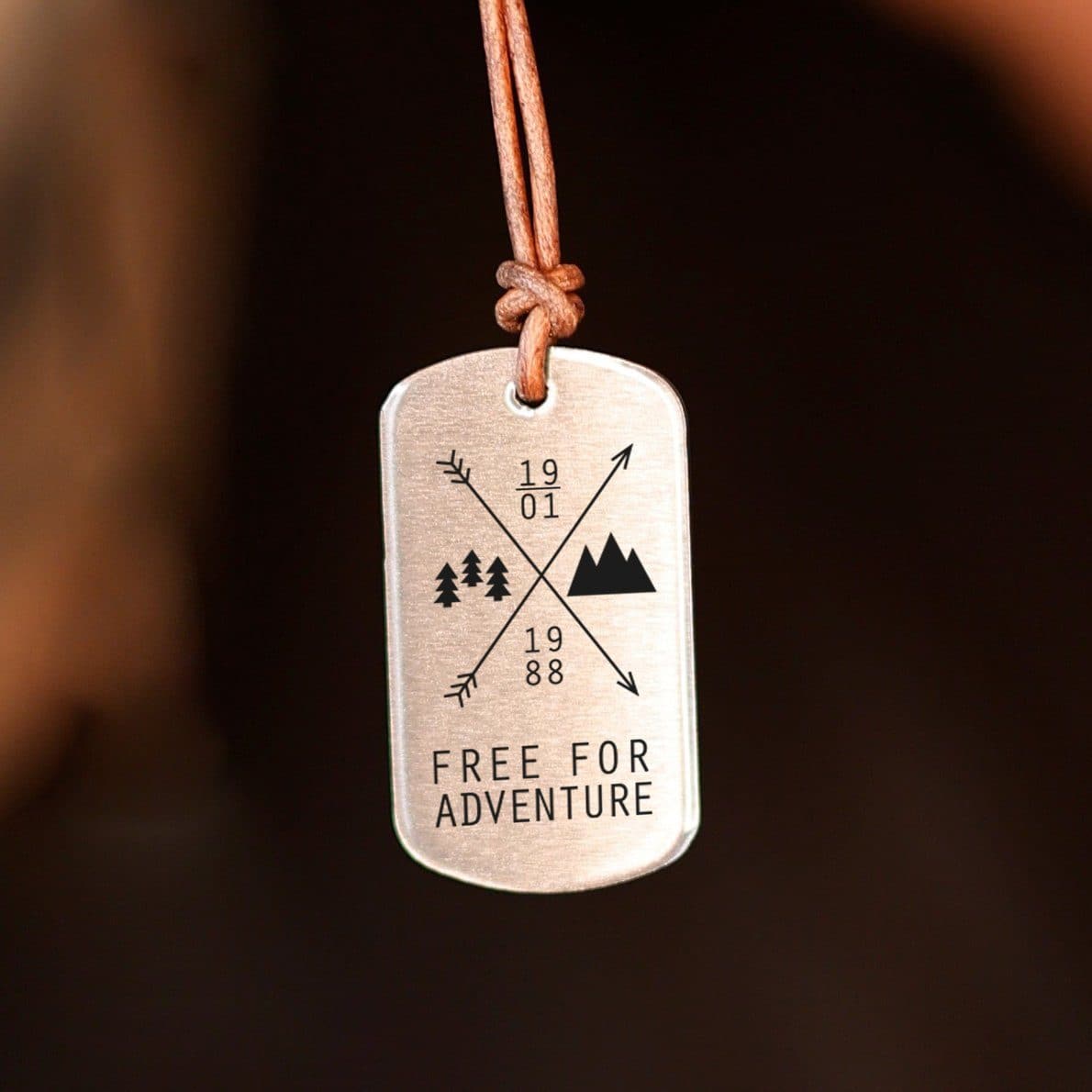 Personalisierbare Halskette für Männer "Adventure" Craftbrothers 