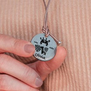 personalisierbare Halskette "Giraffe" Craftbrothers 