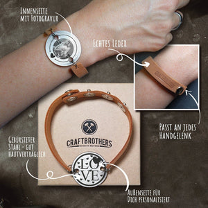 personalisierbares Armband "LOVE" Armband Herzau 