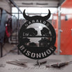 Hofschild - Bison aus edlem Stahl (personalisierbar) Craftbrothers 