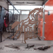 Hofschild - Springpferd aus edlem Stahl (personalisierbar) Craftbrothers 