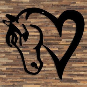 Horse Love - Pferdeliebe (personalisierbar mit Gravur) Herzau 