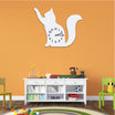Wanduhr für Kinderzimmer "Kätzchen" aus edlem Stahl Wanduhren Craftbrothers 