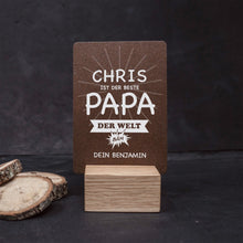 Laden Sie das Bild in den Galerie-Viewer, Little Message - Bester Papa der Welt &quot;bäm&quot; Craftbrothers 