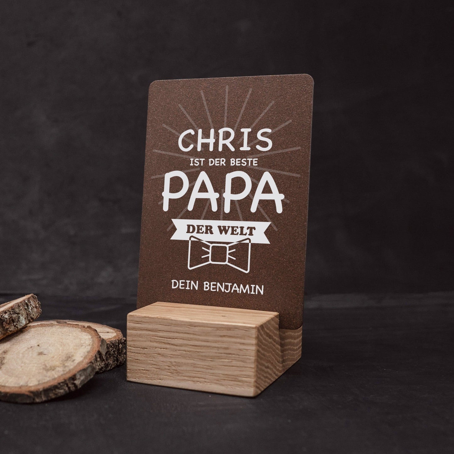 Little Message - Bester Papa der Welt "Motiv Fliege" Craftbrothers 