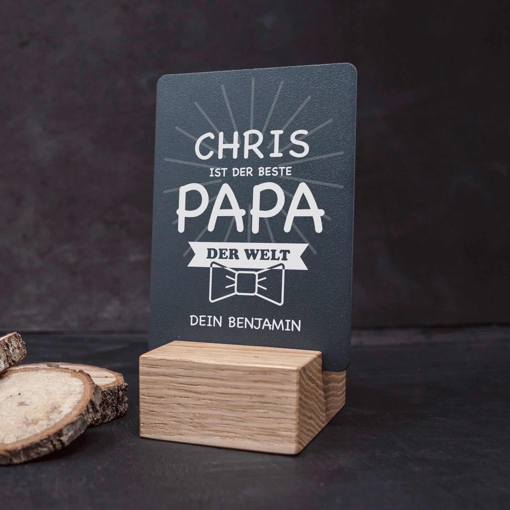 Little Message - Bester Papa der Welt "Motiv Fliege" Craftbrothers 