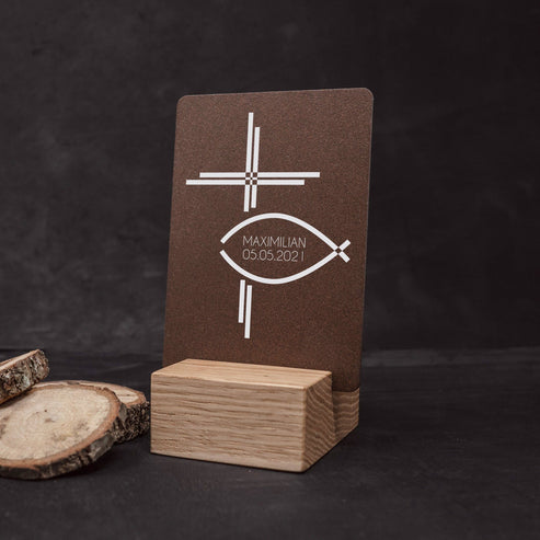 Little Message - 1. Heilige Kommunion "Kreuz & Fisch" Craftbrothers 