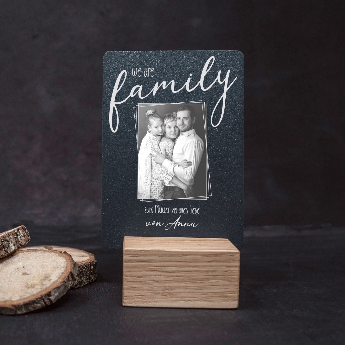 Little Message - Muttertag "we are family Foto" Craftbrothers 