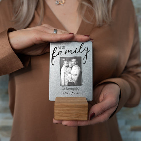 Little Message - Muttertag "we are family Foto" Craftbrothers 