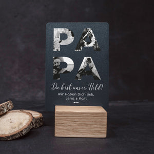 Little Message - Vatertag "Papa unser Held" Craftbrothers 