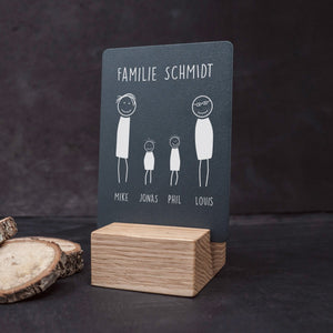 Little Message - Strichmännchen Familie "2 Papas mit 2 Söhnen" Craftbrothers 