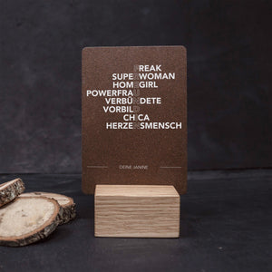 Little Message - Typografie Synonyme Freundin Craftbrothers 