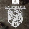"Motorrad" Monogramm aus edlem Stahl (personalisierbar) Türschild Craftbrothers 