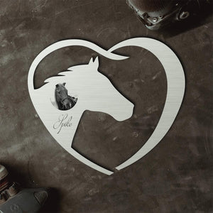 Pferde-Herz (personalisierbar mit Gravur) Herzau 