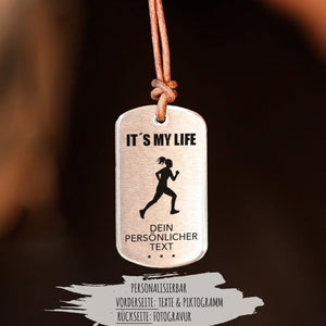 "Joggerin" Personalisierbare Halskette für Männer Craftbrothers 