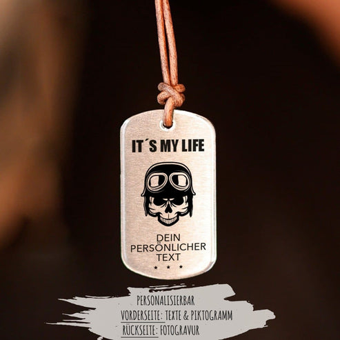 "Totenkopf" Personalisierbare Halskette für Männer Craftbrothers 