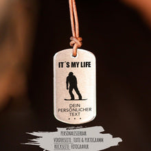Laden Sie das Bild in den Galerie-Viewer, &quot;Snowboarder&quot; Personalisierbare Halskette für Männer Craftbrothers 