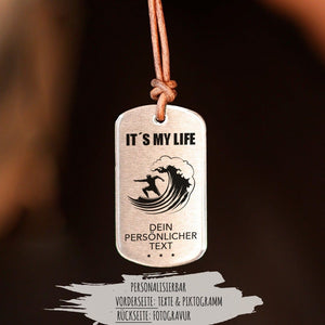 "Surfer" Personalisierbare Halskette für Männer Craftbrothers 