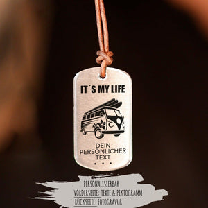 "Vanlife" Personalisierbare Halskette für Männer Craftbrothers 