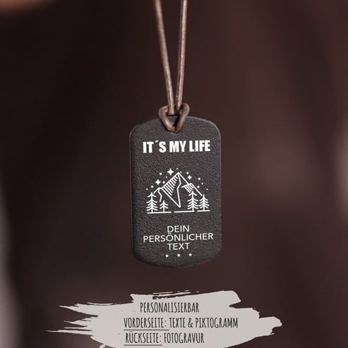 "Mountains" Personalisierbare Halskette für Männer Craftbrothers 
