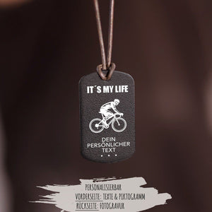"Radfahrer" Personalisierbare Halskette für Männer Craftbrothers 