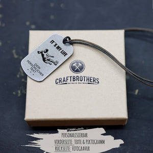 "Fußball" Personalisierbare Halskette für Männer Craftbrothers 