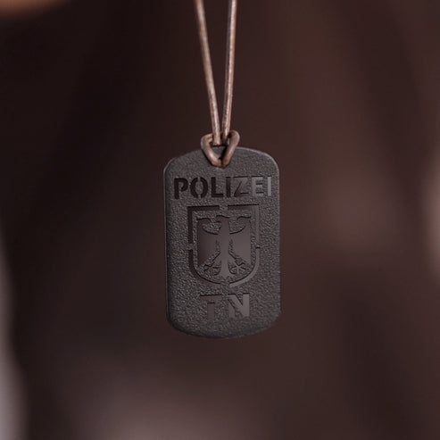 "Polizist" Personalisierbare Laser-Halskette für Männer Craftbrothers 