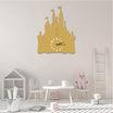 Wanduhr für Kinderzimmer "Prinzessinnenschloss" aus edlem Stahl Wanduhren Craftbrothers 
