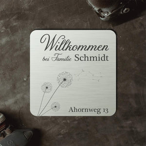 personalisierbares Türschild "Pusteblume" Türschilder Herzau 