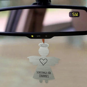 " Ich passe auf Dich auf" - personalisierbarer Schutzengel für Autospiegel. Handtasche, Rucksack und Co. Dekoartikel Craftbrothers 