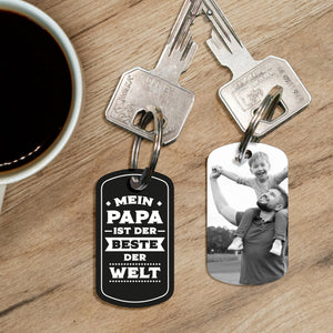Personalisierter Military Schlüsselanhänger - Mein Papa ist der Beste der Welt Craftbrothers 