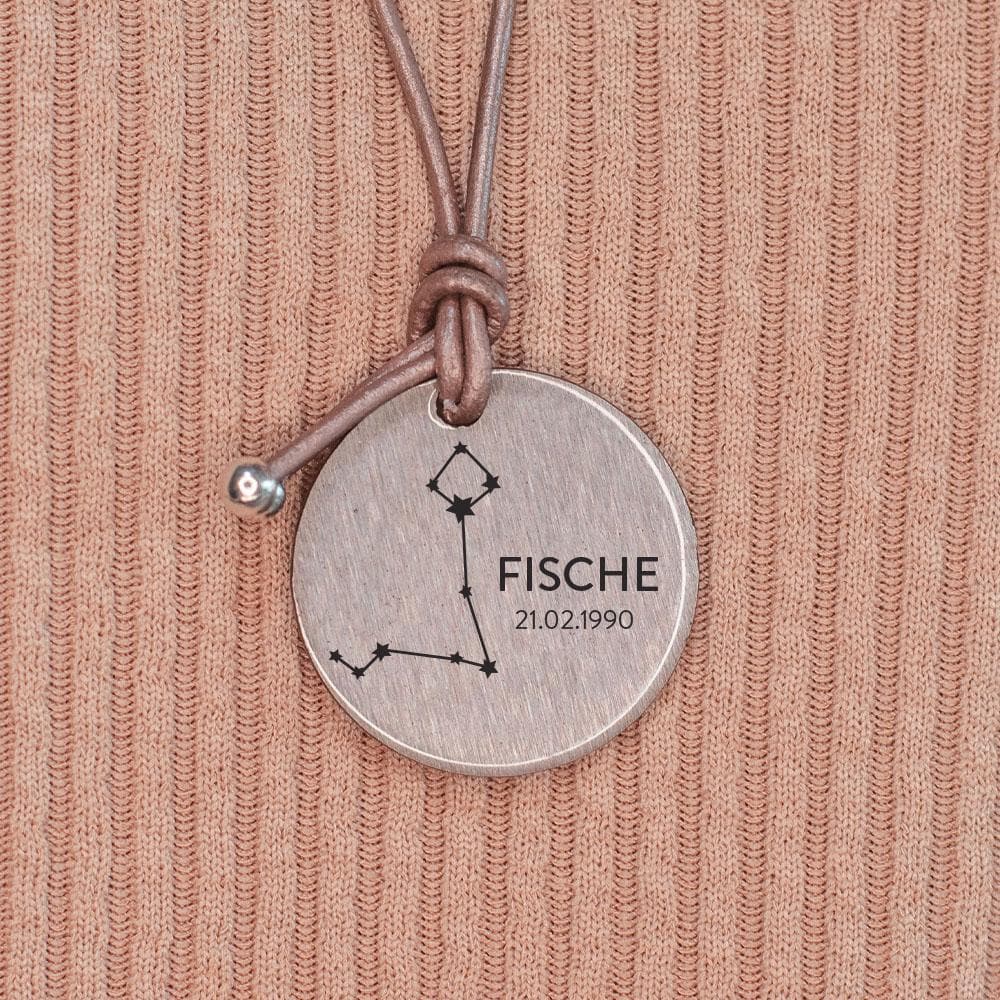 Personalisierbare Halskette "Dein Sternzeichen" Craftbrothers 