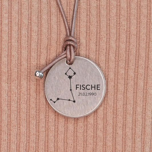 Personalisierbare Halskette "Dein Sternzeichen" Craftbrothers 