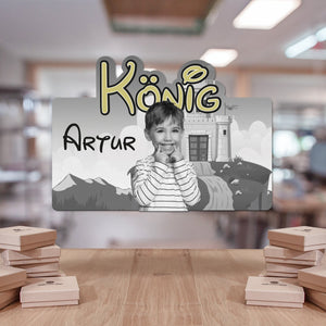 Kinderzimmerschild - König aus edlem Stahl (personalisierbar) Craftbrothers 