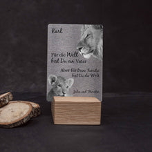 Laden Sie das Bild in den Galerie-Viewer, Little Message - Vatertag &quot;Papa Löwe + Löwenkind&quot; Craftbrothers 