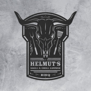 "BBQ Stier" aus edlem Stahl (personalisierbar) Craftbrothers 